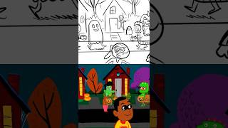 How we made Spooky Halloween story  Storyboard  Animation 👻 Cool School shorts [upl. by Misti]