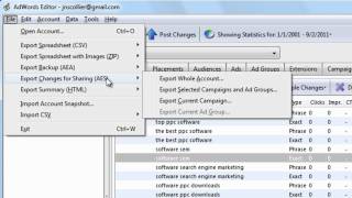 Adwords Editor Training Tutorials 4 Import and Export Accounts [upl. by Eustis]