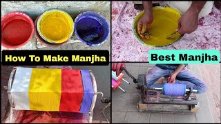 Best Manjha To Cut Other Kites  Manja Making  Kite Festival 2022  Uttarayan 2022  Amdavadi [upl. by Dun]