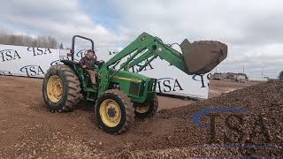 Lot 1067 1998 John Deere 5510 Loader Tractor Will Be Sold At Auction [upl. by Fong]