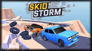 Jogando Skidstorm  Jogo Mobile Grátis  Corridas com Drifts Nitro e Caos [upl. by Maddox]