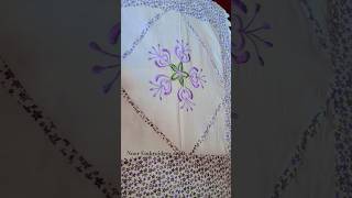 Pillow cover design tutorial embroidery trending handembroidery shortsviral [upl. by Laing]