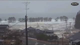 Dramatic Japan Tsunami footage Prt9 Revised [upl. by Klara]