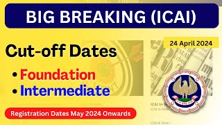 CA Exam Registration Dates  January May amp Sept Attempt [upl. by Sil791]