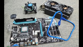 Explain esonic B250 BTC GLADIATOR mining motherboard [upl. by Asilem]