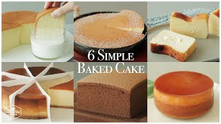 6가지 간단하고 맛있는 구움 케이크 모음zip6 Simple amp Delicious Baked Cakes Recipe홈베이킹 영상 Baking VideoCooking tree [upl. by Ytok218]