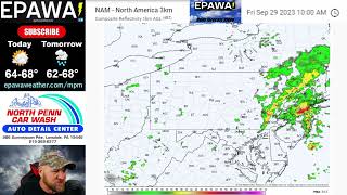 Thursday September 28th 2023 video forecast [upl. by Eniretak]