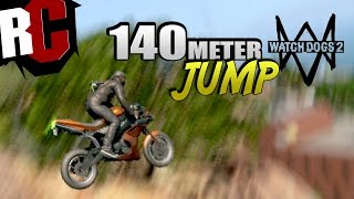 Watch Dogs 2  Easy 140 Meter Jump Spot Jump Around Achievement  Trophy Guide [upl. by Lorak127]