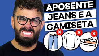 PARE DE USAR CALÇA JEANS E CAMISETA  MODA MASCULINA 2024 [upl. by Dygert]