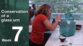 Conservation of a RomanoBritish urn  Episode 7 Gap fills [upl. by Enelrahc]