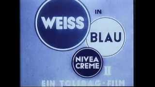 NIVEA History  TVSpot quotWeiss in Blauquot  Spot TV de l’Allemagne quotBlanc dans du bleuquot 1936 [upl. by Erminna]