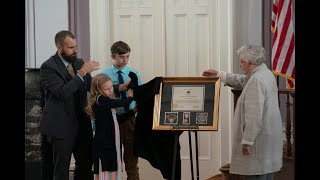 Gov Ivey Presents Posthumous Award to Major David Moniac [upl. by Rhett250]