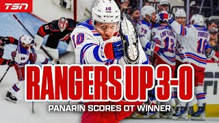 Panarin puts Rangers up 30 with OT winner [upl. by Orlan292]