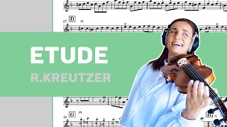 Etude  RKreutzer  violin and piano version  music sheet [upl. by Zug]