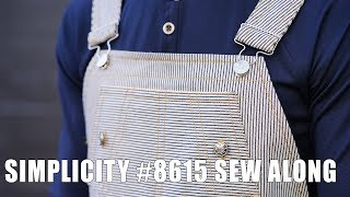 SEWALONG SIMPLICITY 8615 OVERALLS [upl. by Sturrock47]