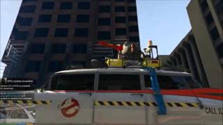 GTA V MOD Ghostbusters ECTO 1Link PC [upl. by Enelyak]