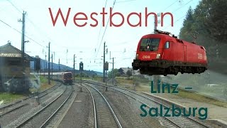 Führerstandsmitfahrt RAILJET  Westbahn Linz  Salzburg HD  Cab Ride High Speed Train [upl. by Anawot]