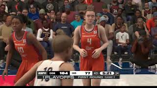 Connecticut Sun vs Indiana Fever  FULL GAME HIGHLIGHTS  September 26 2024 2K25 Game 2 Simulation [upl. by Tamis]