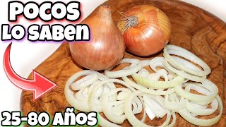 Si TIENES entre 25 y 80 AÑOS debes ver ESTE VÍDEO Beneficios de comer Cebollas  Alimento saludable [upl. by Licko]