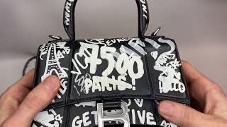 Authentic 2000 Balenciaga Hourglass XS Graffiti Bag  Legit Check [upl. by Neerhtak920]