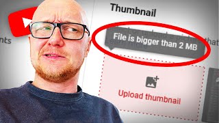 How to resize a YouTube thumbnail – “larger than 2mb” error [upl. by Latterll140]