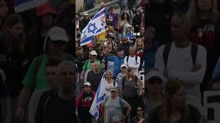 15000 Israelis march to Jerusalem calling for a hostage deal [upl. by Nidla]