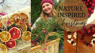 DIY Natural Christmas Ornaments From the Farm  Berry Garlands Dried Oranges amp Gingerbread Ornament [upl. by Elrebma]