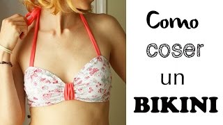 DIY COMO COSER UN BIKINI  CONFECCIÓN [upl. by Forward]