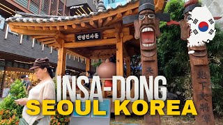 🇰🇷4K Walking Seoul South Korea  Insadong Intricacies Exploring Seouls Cultural Heart korea 인사동 [upl. by Syst]