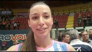 Pallavolo A1F  Rebecca Piva quotNessuna delusione abbiamo dato il massimo per arrivare sin quaquot [upl. by Cathyleen]