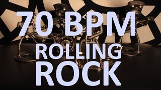 70 BPM  Rolling Rock  44 Drum Track  Metronome  Drum Beat [upl. by Nylinej]