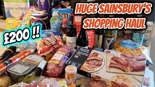 HUGE SAINSBURYS GROCERY HAUL  Muscle food order 🛒 [upl. by Slinkman]