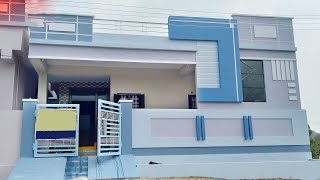 31 x 31 west facing 2bhk house plan with real walkthrough  25 cents plan  single storey [upl. by Lali758]