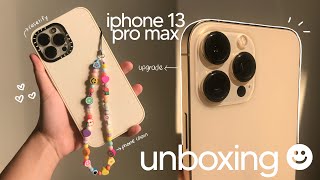 NEW  iphone 13 pro max unboxing gold 128 gb  aesthetic asmr  camera test  ultra wide lens☁️ [upl. by Imeka98]