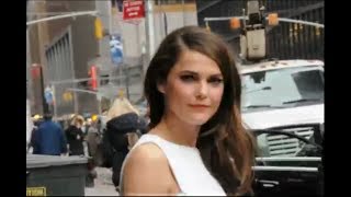 Keri Russel after Letterman Show 02202014 [upl. by Nosittam]