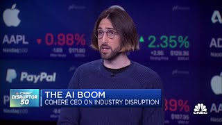 AI will make people more effective not displace them says Cohere CEO Aidan Gomez [upl. by Joshuah217]