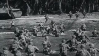 US Troops Invade Caballo and Cebu Islands Philippines WW2 Combat Footage [upl. by Aenej897]