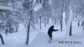 Offpiste from Hemsedal Skisenter in Norway Offpist i Hemsedal 2018 [upl. by Balbinder]