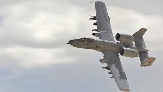 Thrilling Sight and Sound A10 Warthog Low Altitude Pass [upl. by Tito]