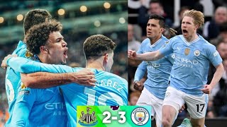 Newcastle vs Manchester city 23 EPL Highlights 2023  De Bruyne goal vs Newcastle  Silva goal [upl. by Atnuahsal240]