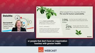 Sue Cantrell ll from Deloitte on human sustainability trends [upl. by Wernick]