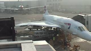 Concorde from Checkin incredibly fast takeoff inflight and arrivalsee sound barrier wave [upl. by Poock]