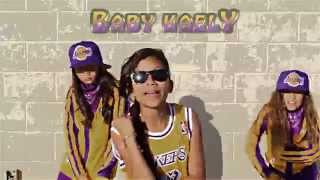 BABY KAELY quotLETS DO ITquot KID RAPPER FT BGIRL GOLDI ROX AND ARIAH BABY WOCKEE [upl. by Ainotna]