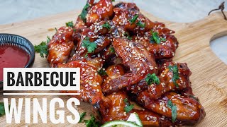 BBQ Chicken Wings Recipe  Oven BBQ Chicken Wings  Barbecue Chicken Wings Recipe [upl. by Pich534]