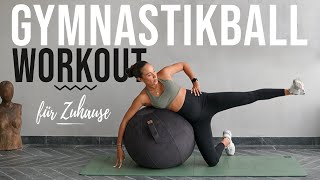 Gymnastikball Workout ohne Springen  Top Übungen für Zuhause  Mit Warmup amp Cool Down [upl. by Repip]