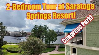 2Bedroom Villa Tour at Saratoga Springs Resort in Walt Disney World [upl. by Lucas]