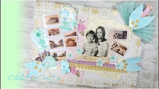 Mein BastelBeitrag 💜zum GeburtstagsGewinnspiel von creARTivecorner MixedMedia ChristineCreativ [upl. by Poock]