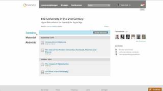 university Tutorials  Einführungsvideo Dashboard Lehrveranstaltung [upl. by Neelia]