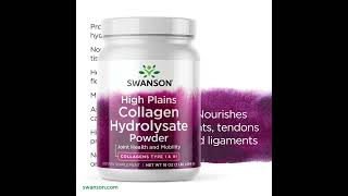 Swanson Premium Collagen Hydrolysate Powder  Collagen Peptides [upl. by Letnom]