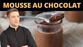 MOUSSE AU CHOCOLAT extra légère  2 astuces [upl. by Atirabrab253]